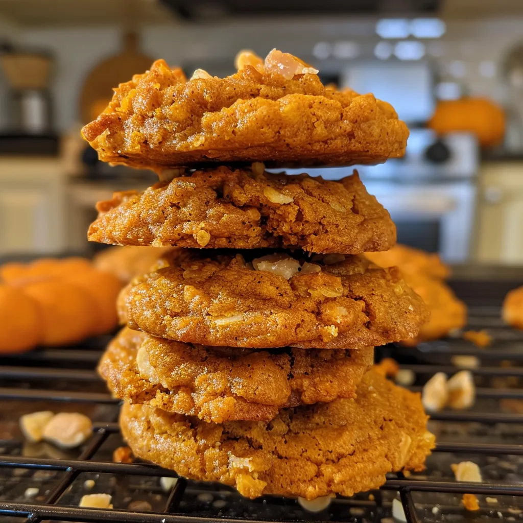 Spooky Ghost Brown Butter Pumpkin Cookies