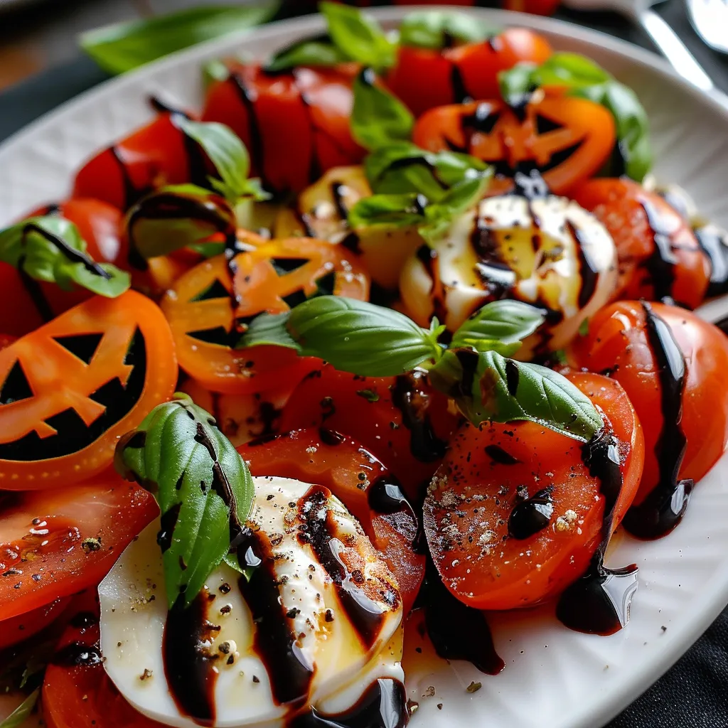Halloween Caprese Salad