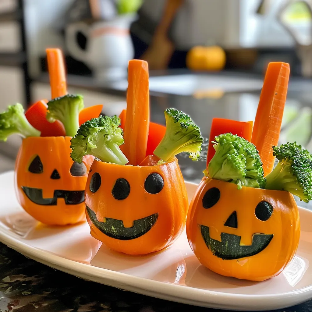 Healthy Veggie Halloween Appetizers