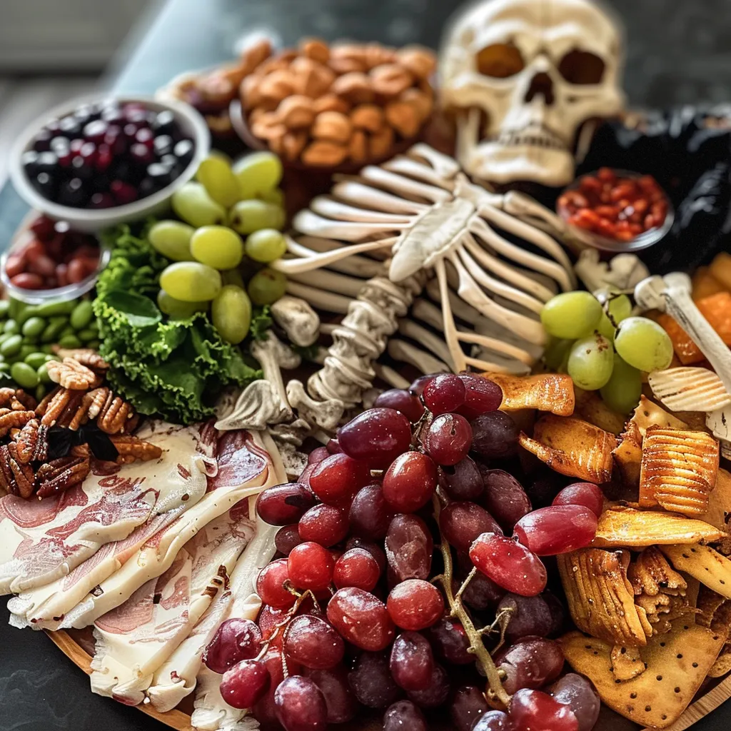 Spooky Skeleton Snack Platter