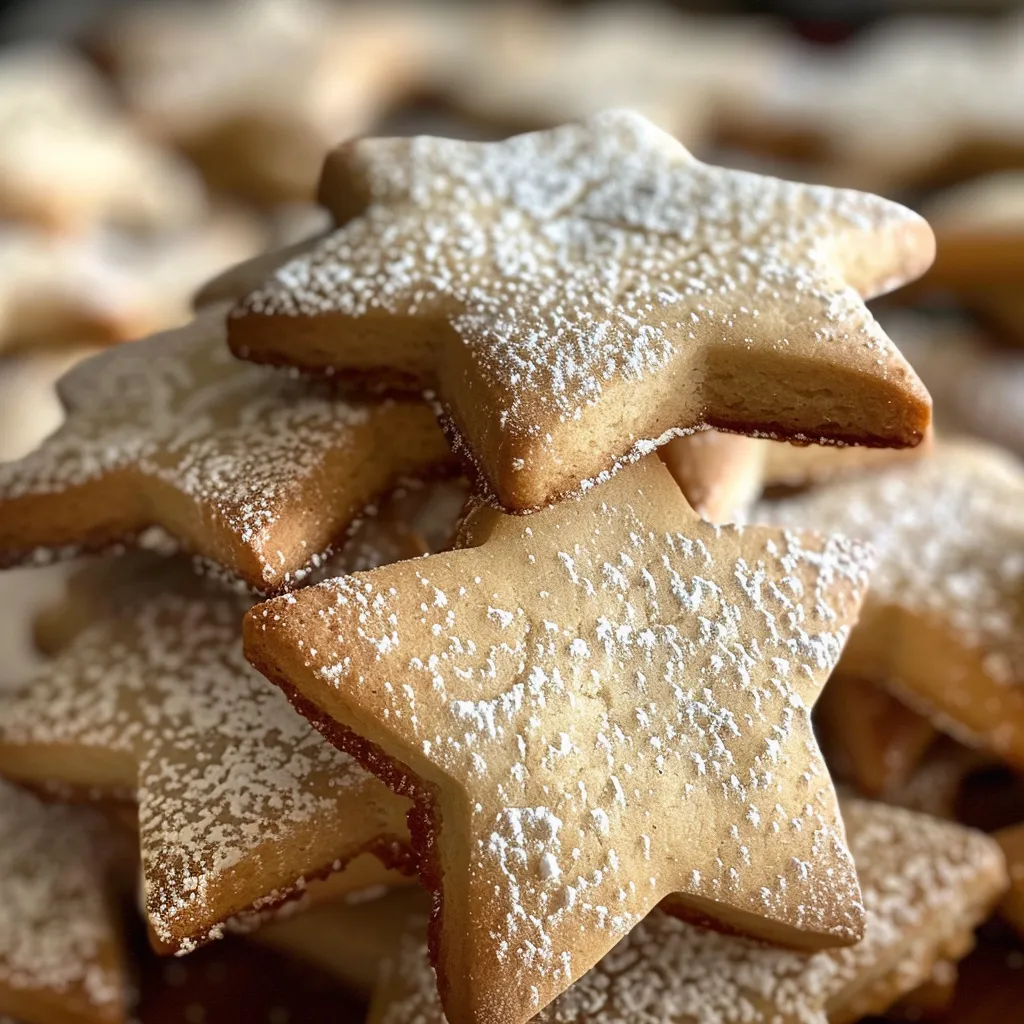 Warm Winter Nights: Delicious Snow-Dusted Star Cookies Recipe