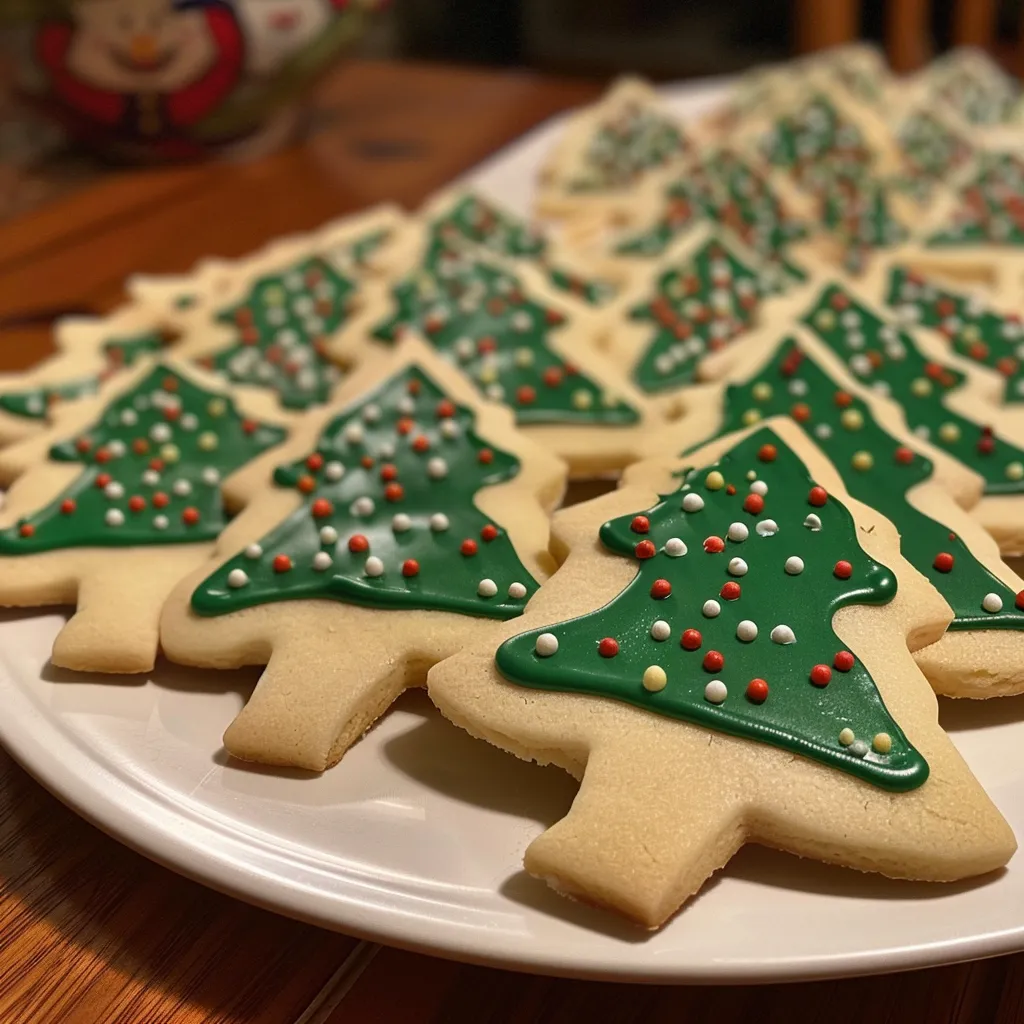 Christmas Tree Sugar Cookies