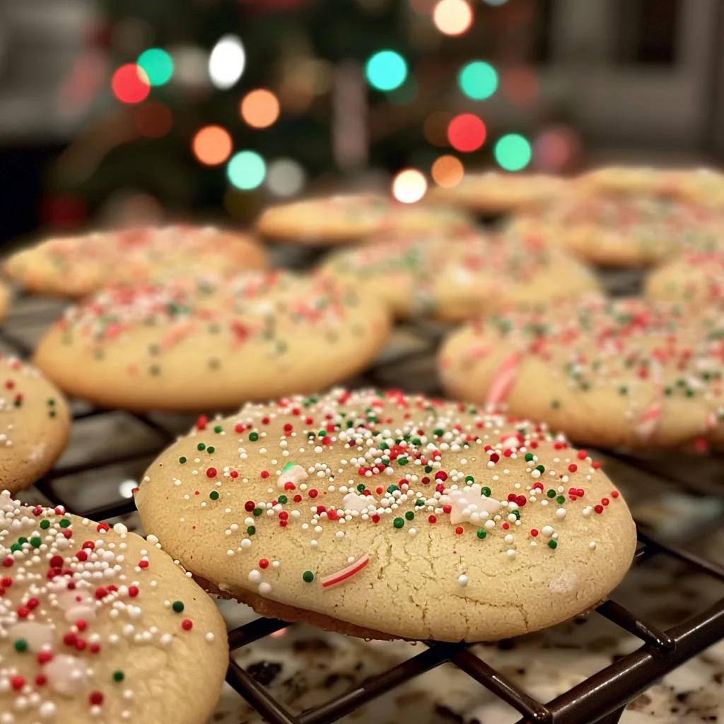 Easy Christmas Peppermint Sugar Cookies