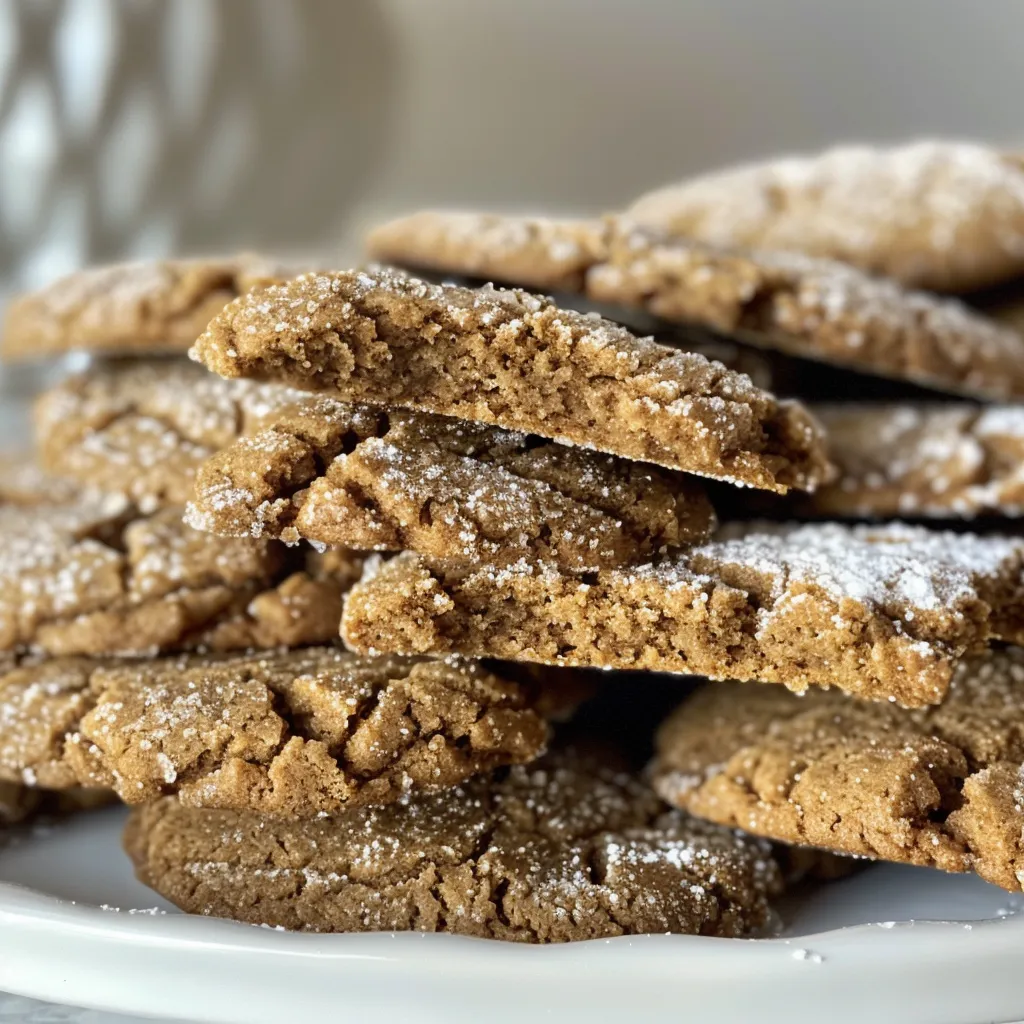 Gingerbread Crinkle Cookies for the Holiday Cookie Swap