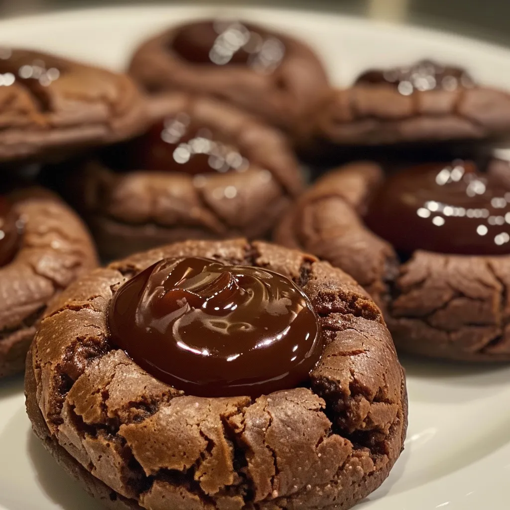 Chocolate Thumbprint Cookies - In Bloom Bakery