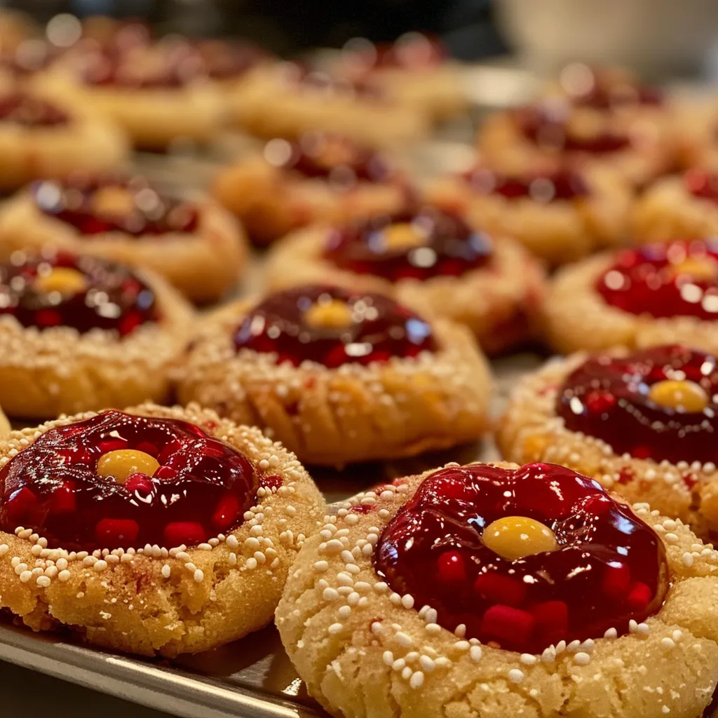 Christmas Thumbprint Cookies