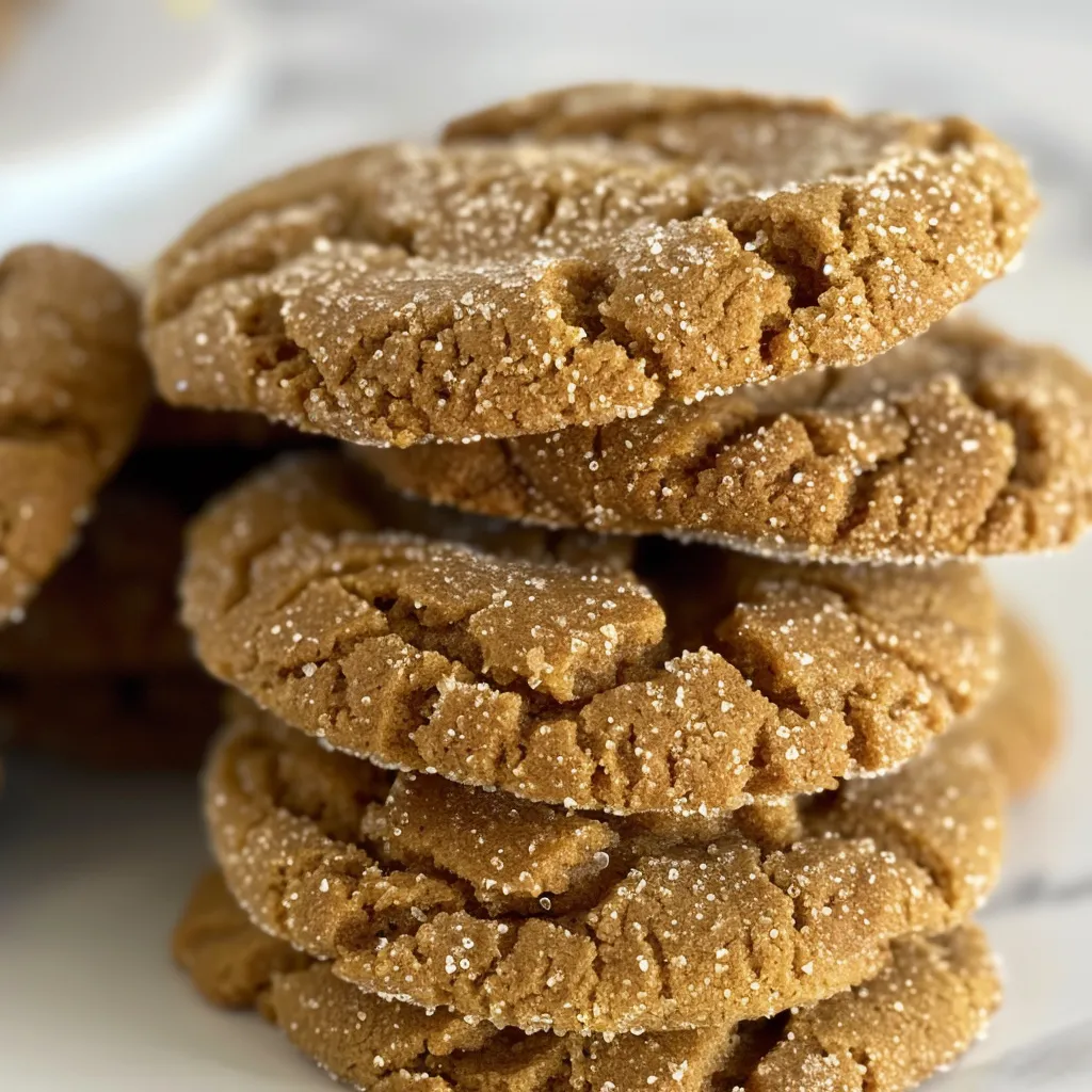 Gingerbread Crinkle Cookies for the Holiday Cookie Swap