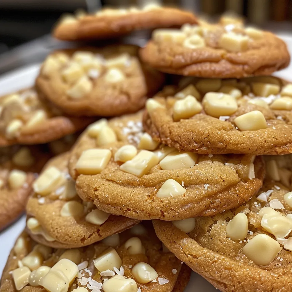 White Chocolate Dipped Chewy Maple Cookies for Christmas
