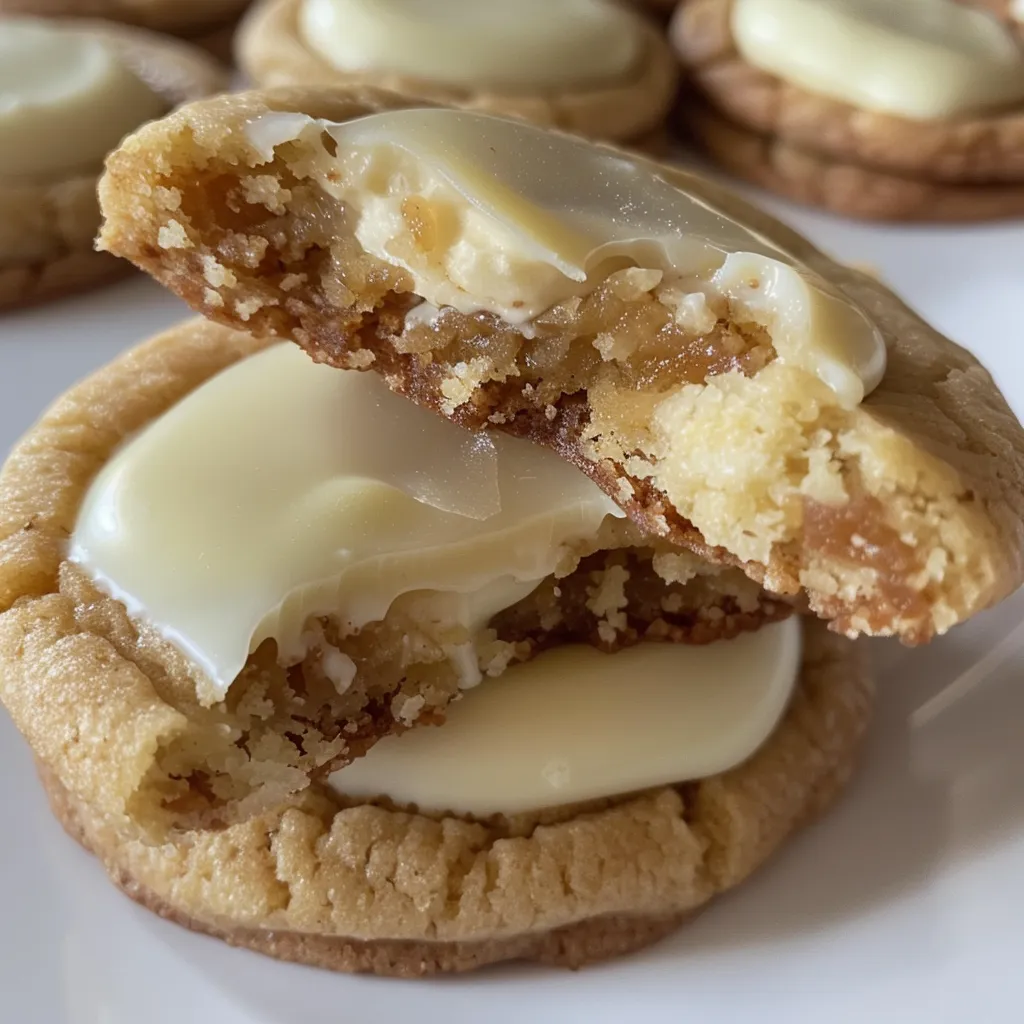 White Chocolate Dipped Chewy Maple Cookies for Christmas