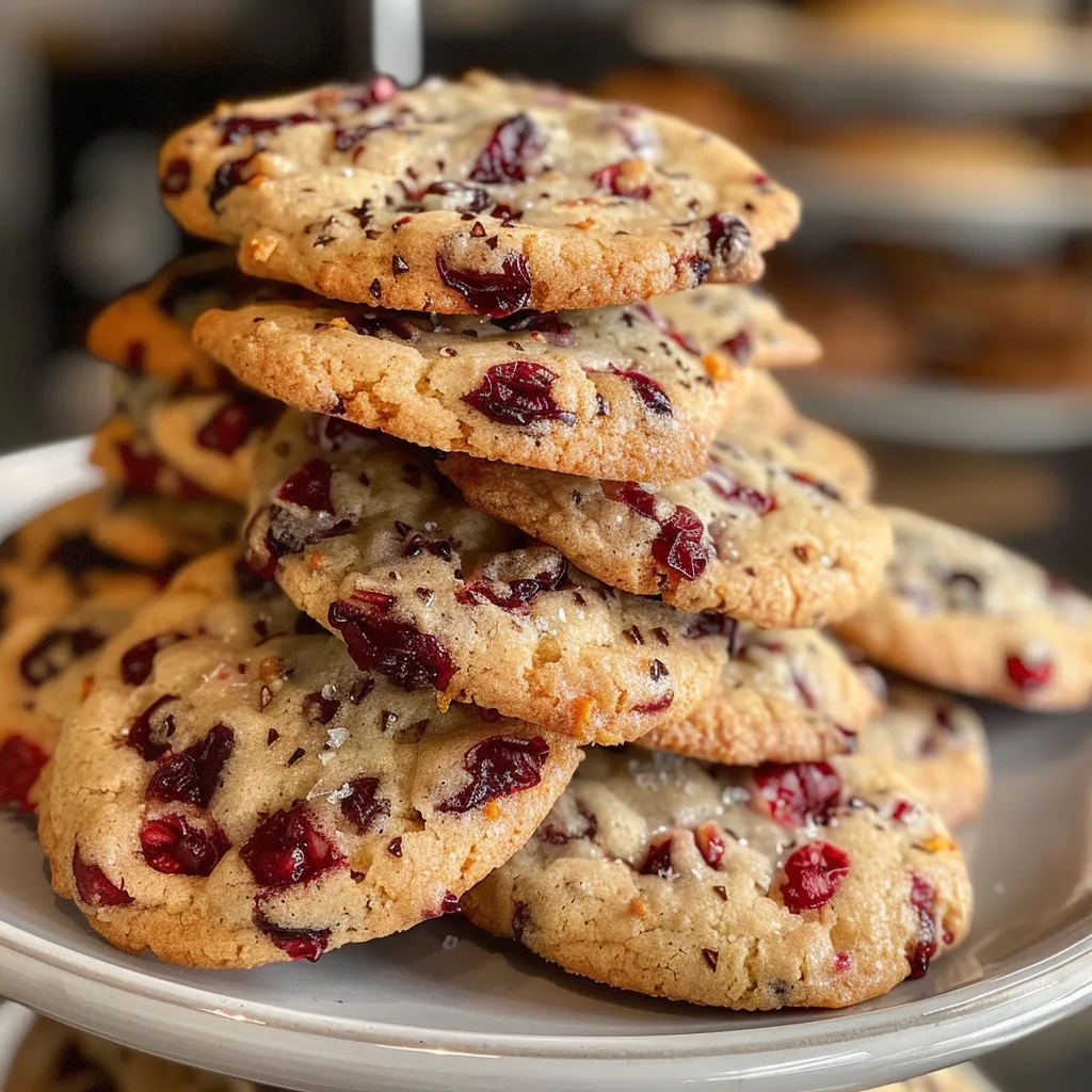 Yummy Christmas Cranberry Orange Cookies