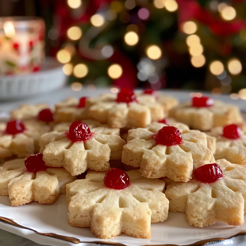 Jolly Christmas Cherry Shortbread Cookies Recipe for Holiday Joy
