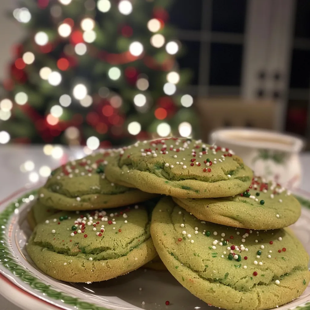 Grinch Butter Cookies Recipe