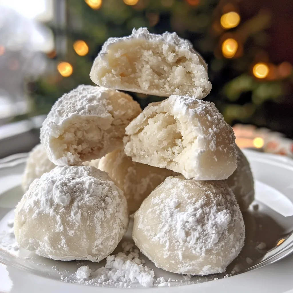 The best Vegan Snowball Meltaway Cookies Gluten Free