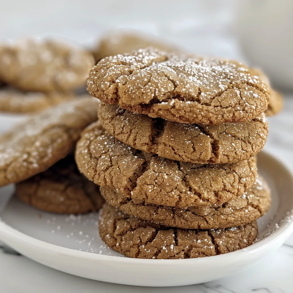 Gingerbread Crinkle Cookies for the Holiday Cookie Swap