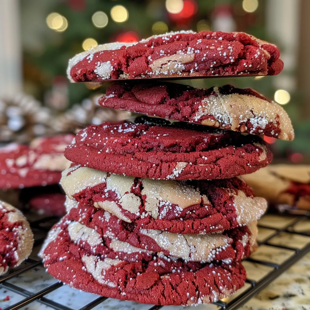 Red Velvet Crinkle Cookies – Festive and Fudgy