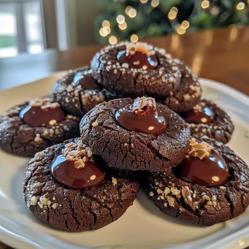 Chocolate Thumbprint Cookies - In Bloom Bakery