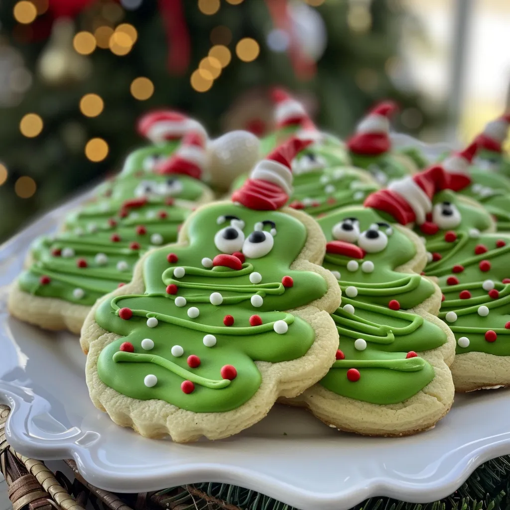 Grinch Sugar Cookies