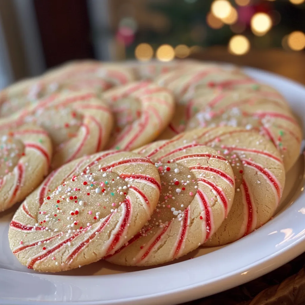 Easy Christmas Peppermint Sugar Cookies