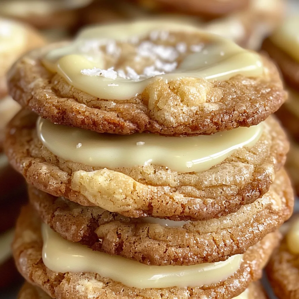White Chocolate Dipped Chewy Maple Cookies for Christmas
