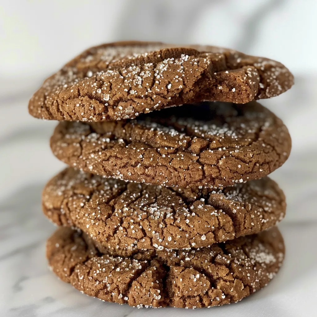 Gingerbread Crinkle Cookies for the Holiday Cookie Swap