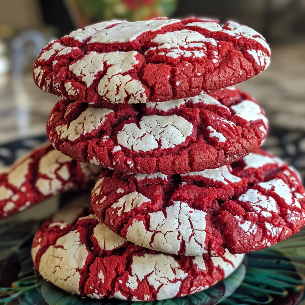 Red Velvet Crinkle Cookies – Festive and Fudgy