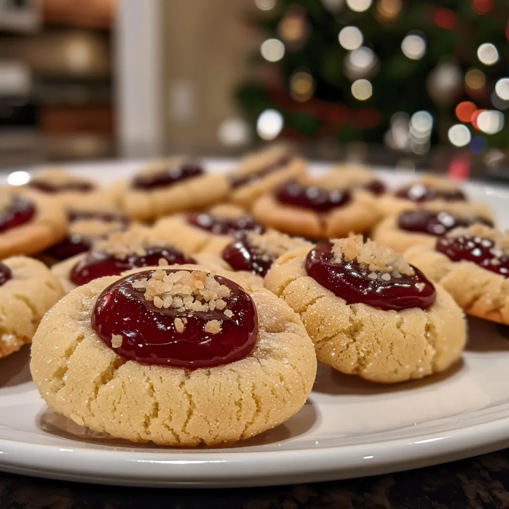 Christmas Thumbprint Cookies