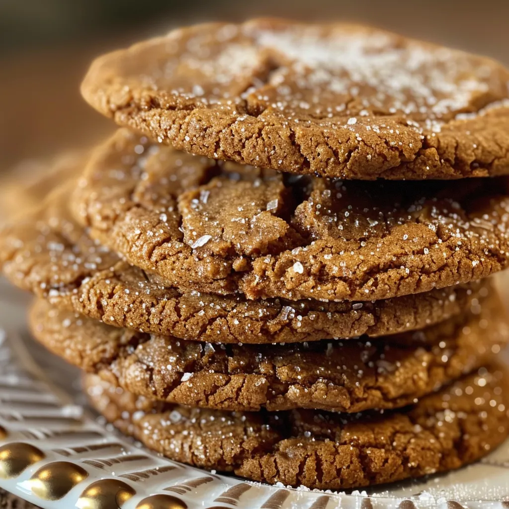 Gingerbread Crinkle Cookies for the Holiday Cookie Swap