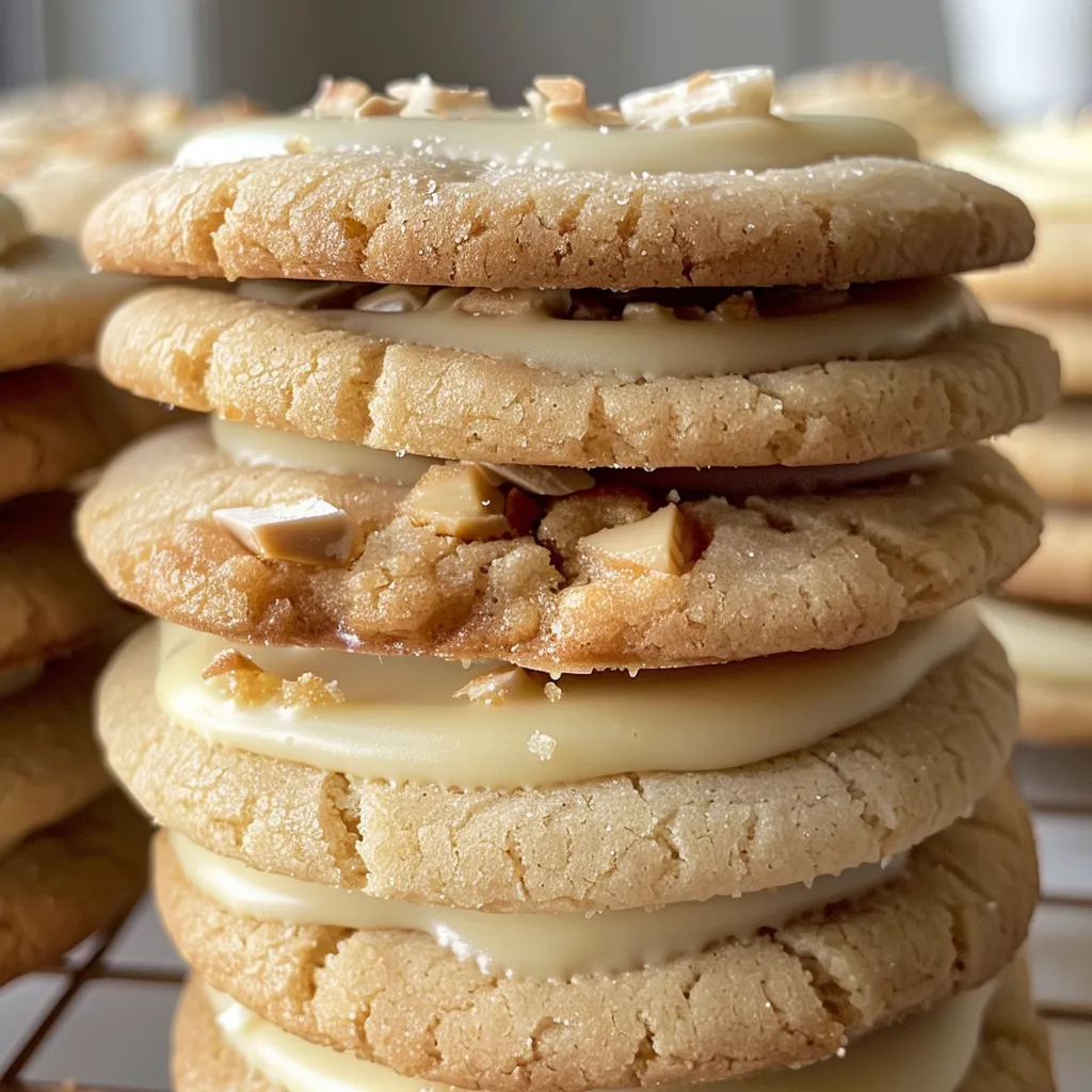 White Chocolate Dipped Chewy Maple Cookies for Christmas