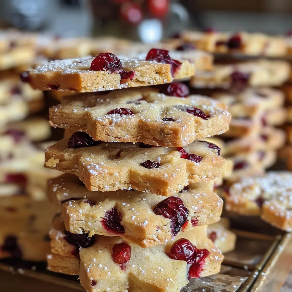 Cranberry Shortbread Cookies