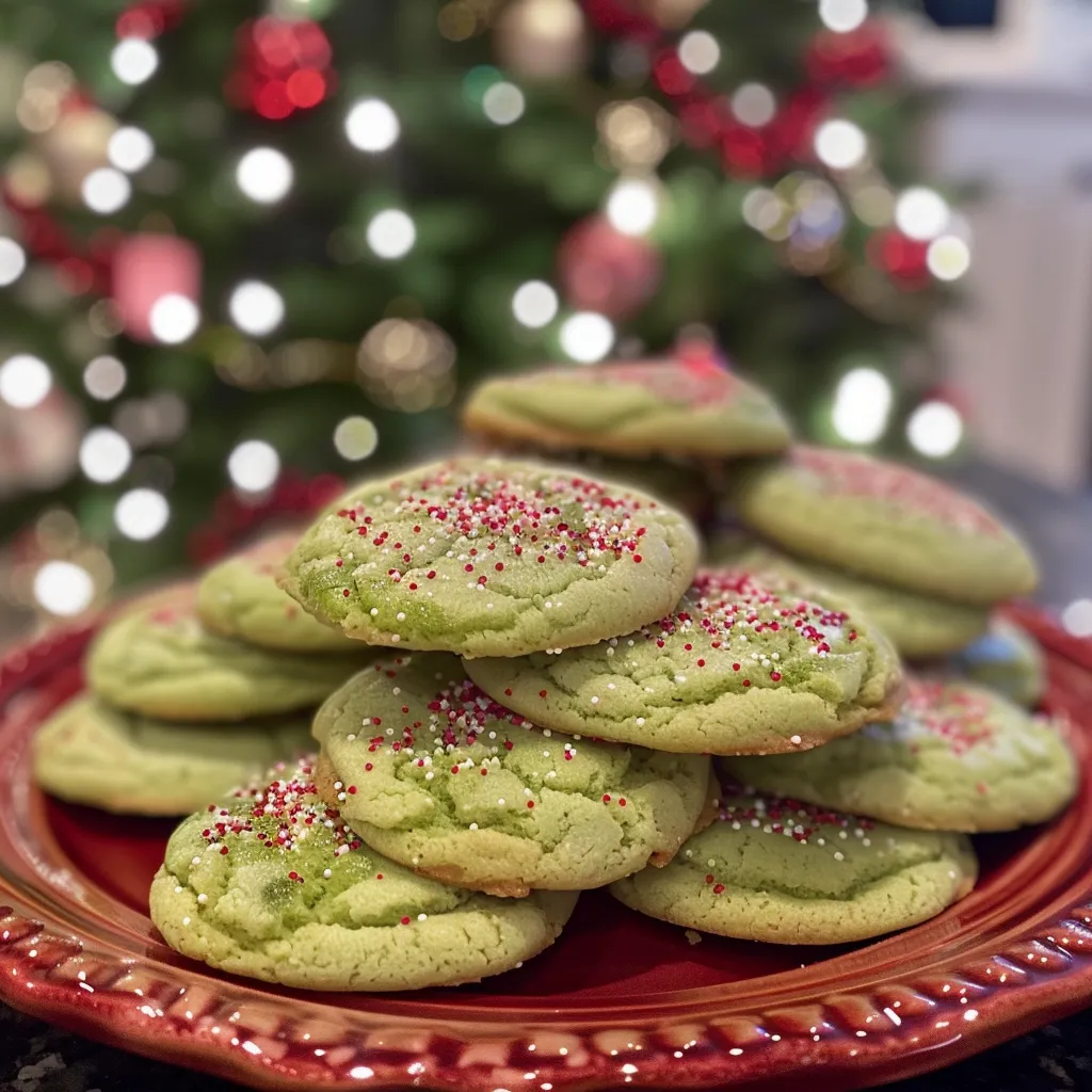 Grinch Butter Cookies Recipe