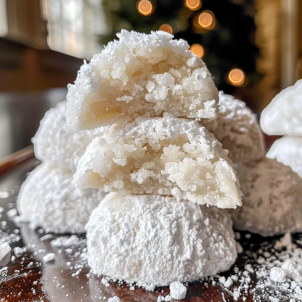 The best Vegan Snowball Meltaway Cookies Gluten Free