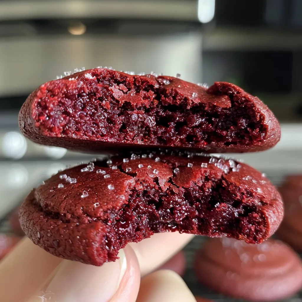 Red Velvet Crinkle Cookies – Festive and Fudgy