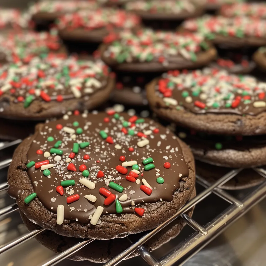 Festive Chocolate Christmas Cookies