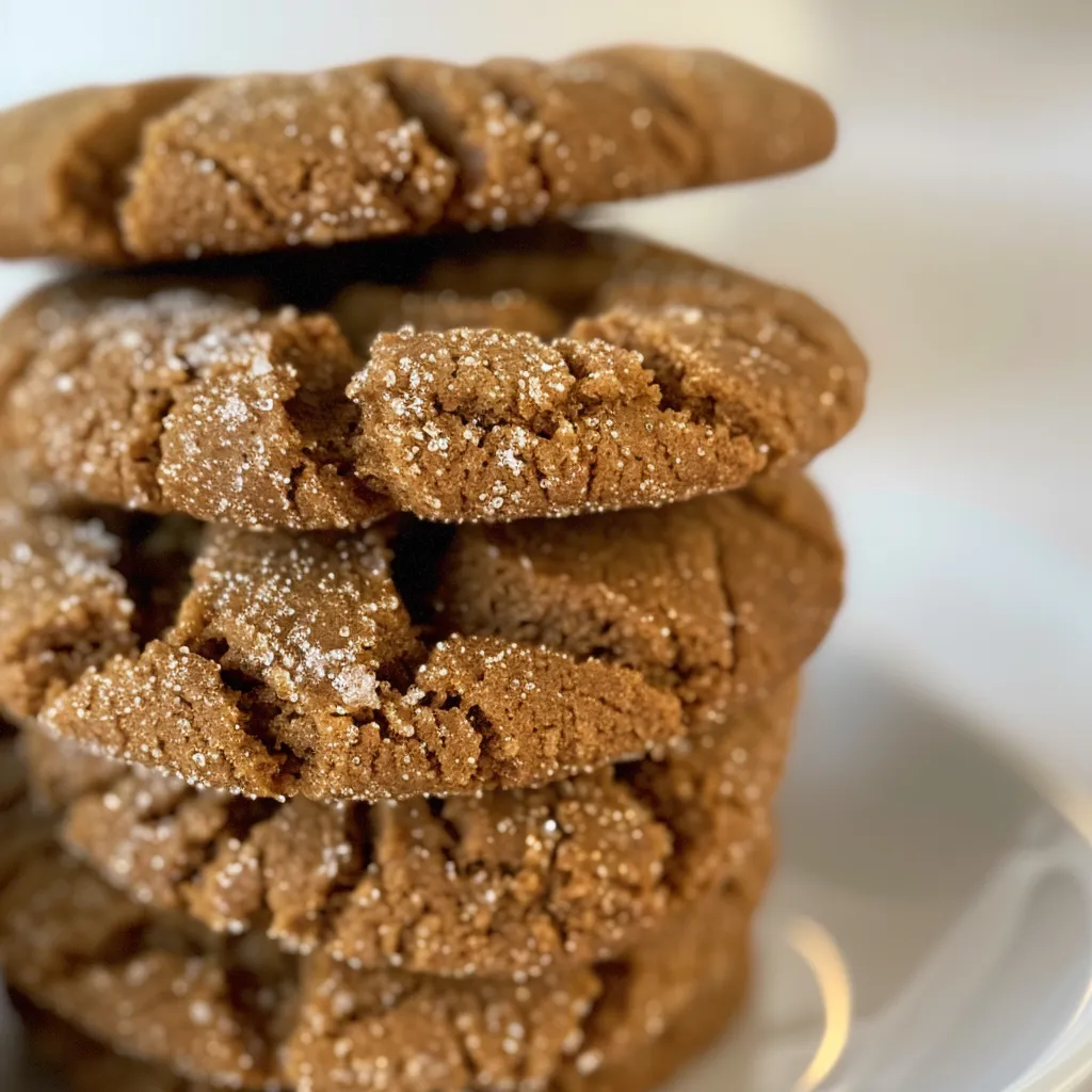 Gingerbread Crinkle Cookies for the Holiday Cookie Swap