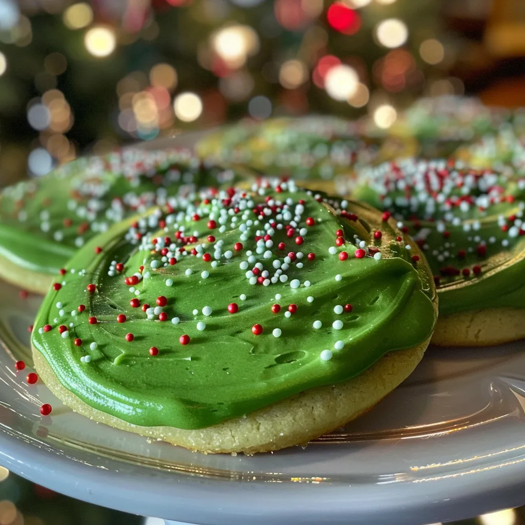 Grinch Sugar Cookies