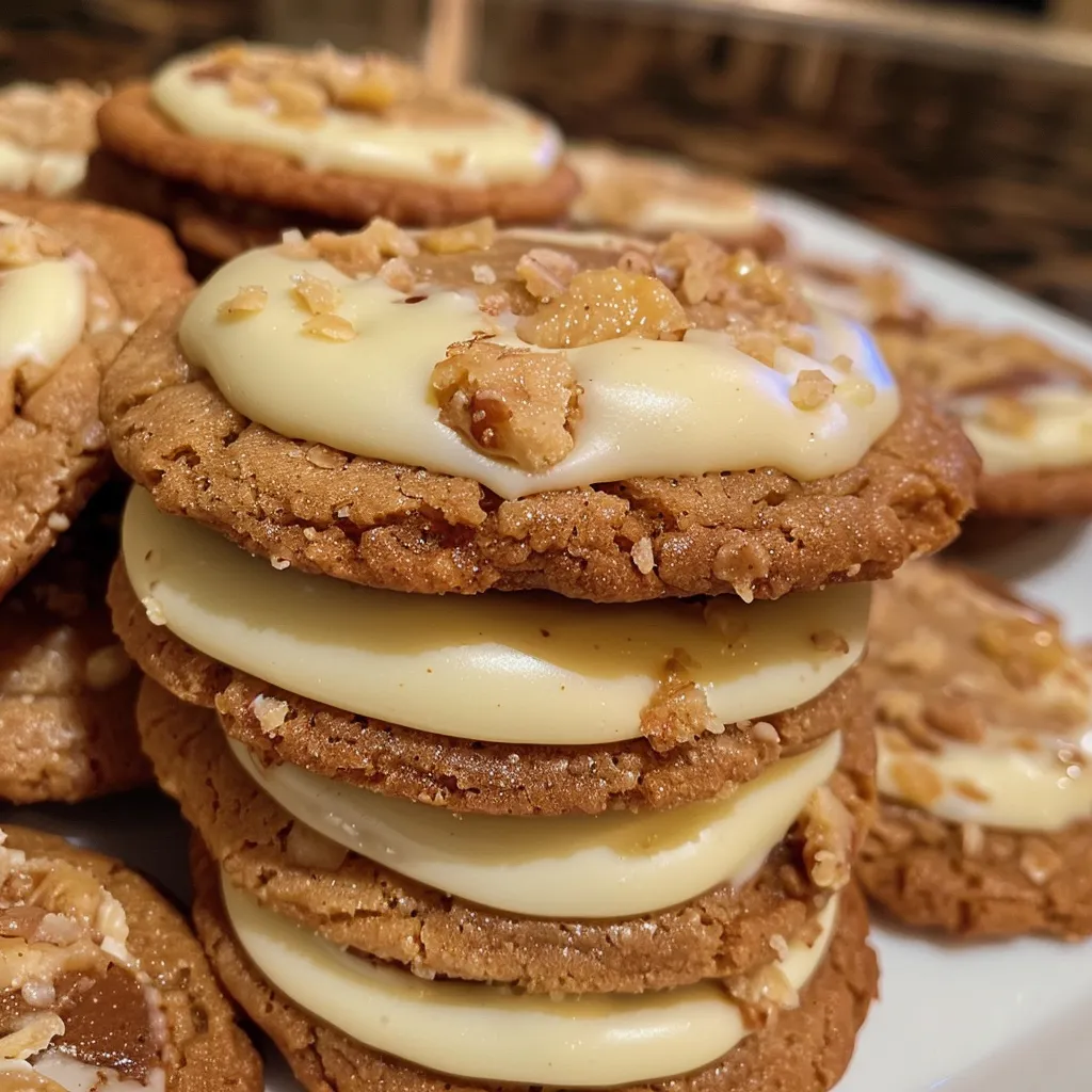 White Chocolate Dipped Chewy Maple Cookies for Christmas