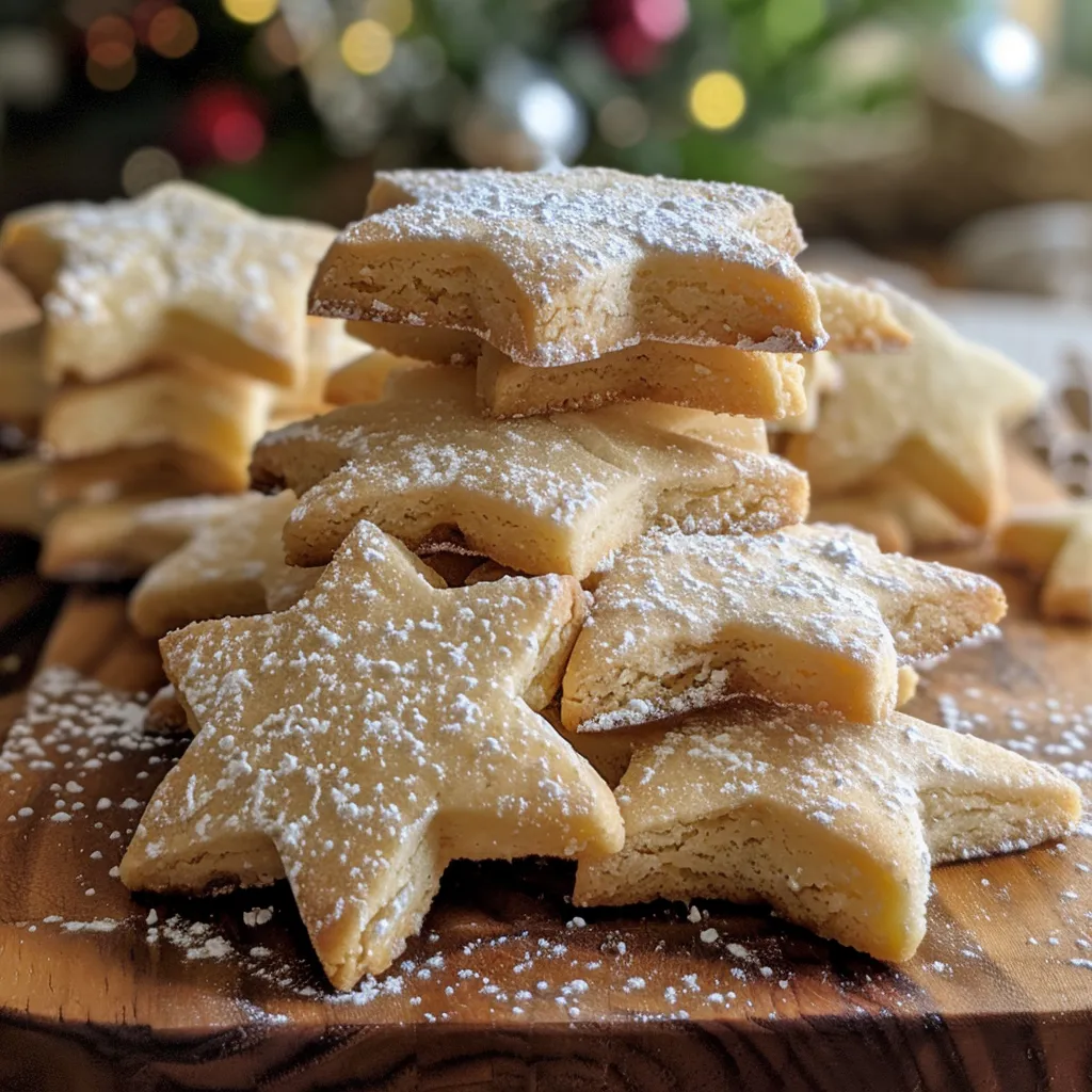 Warm Winter Nights: Delicious Snow-Dusted Star Cookies Recipe