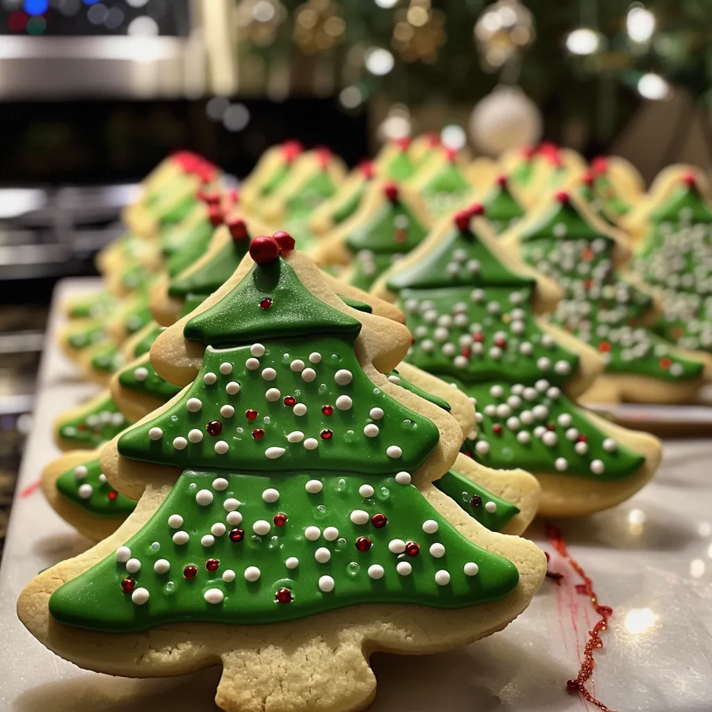 Christmas Tree Sugar Cookies
